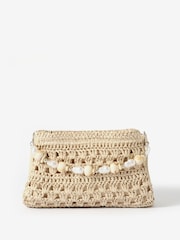 Mint Velvet Cream Sara Paper Cross-Body Bag - Image 2 of 5