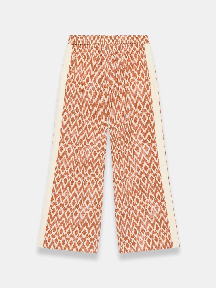 Mint Velvet Orange Geo Print Wide Leg Trousers - Image 8 of 8