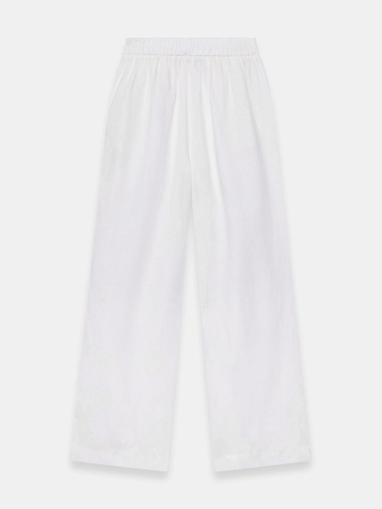 Mint Velvet Lin Scallop Trim Bukser - Bilde 7 av 7