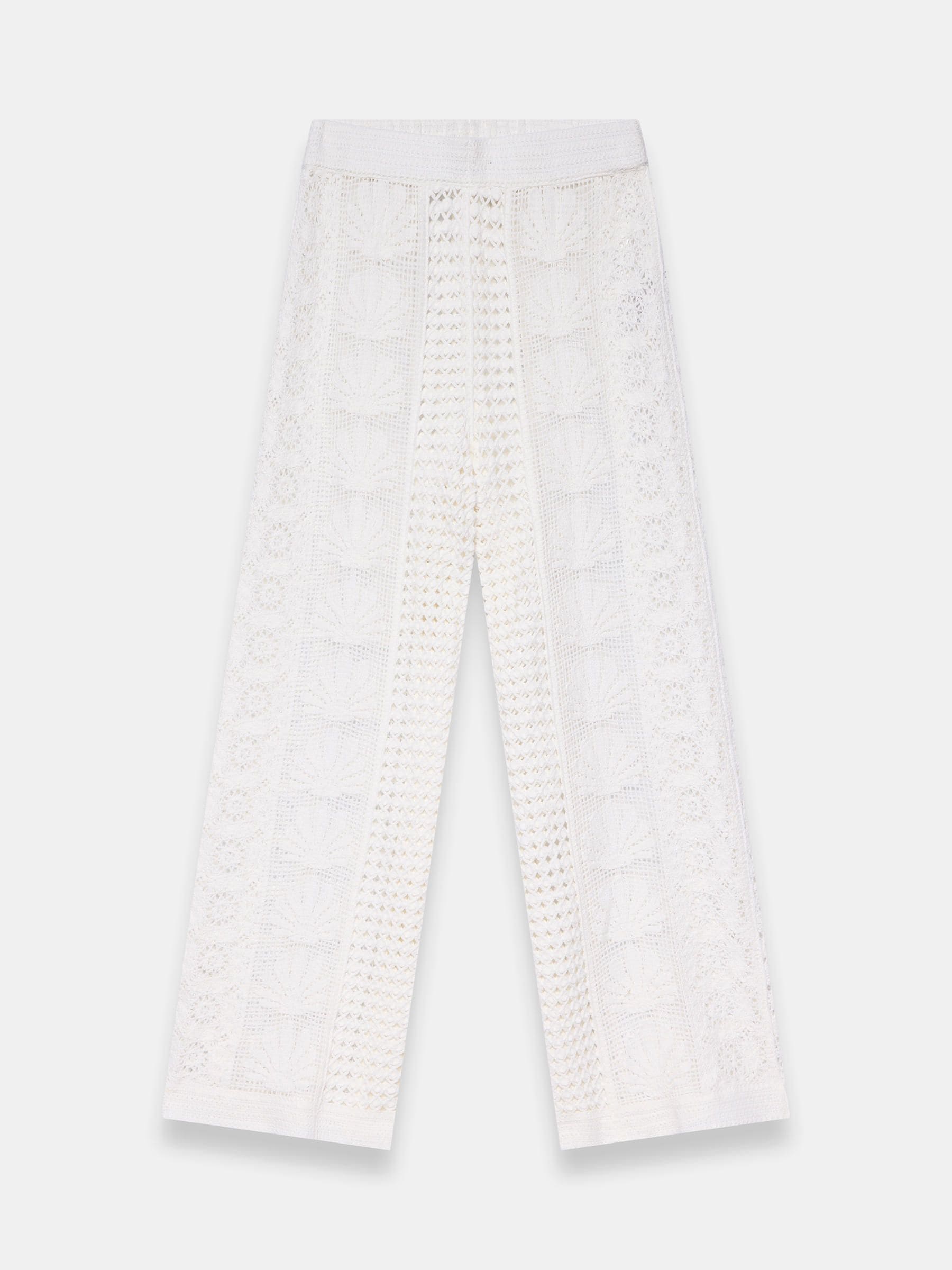 Buy Mint Velvet White Crochet Knit Trousers from Next USA