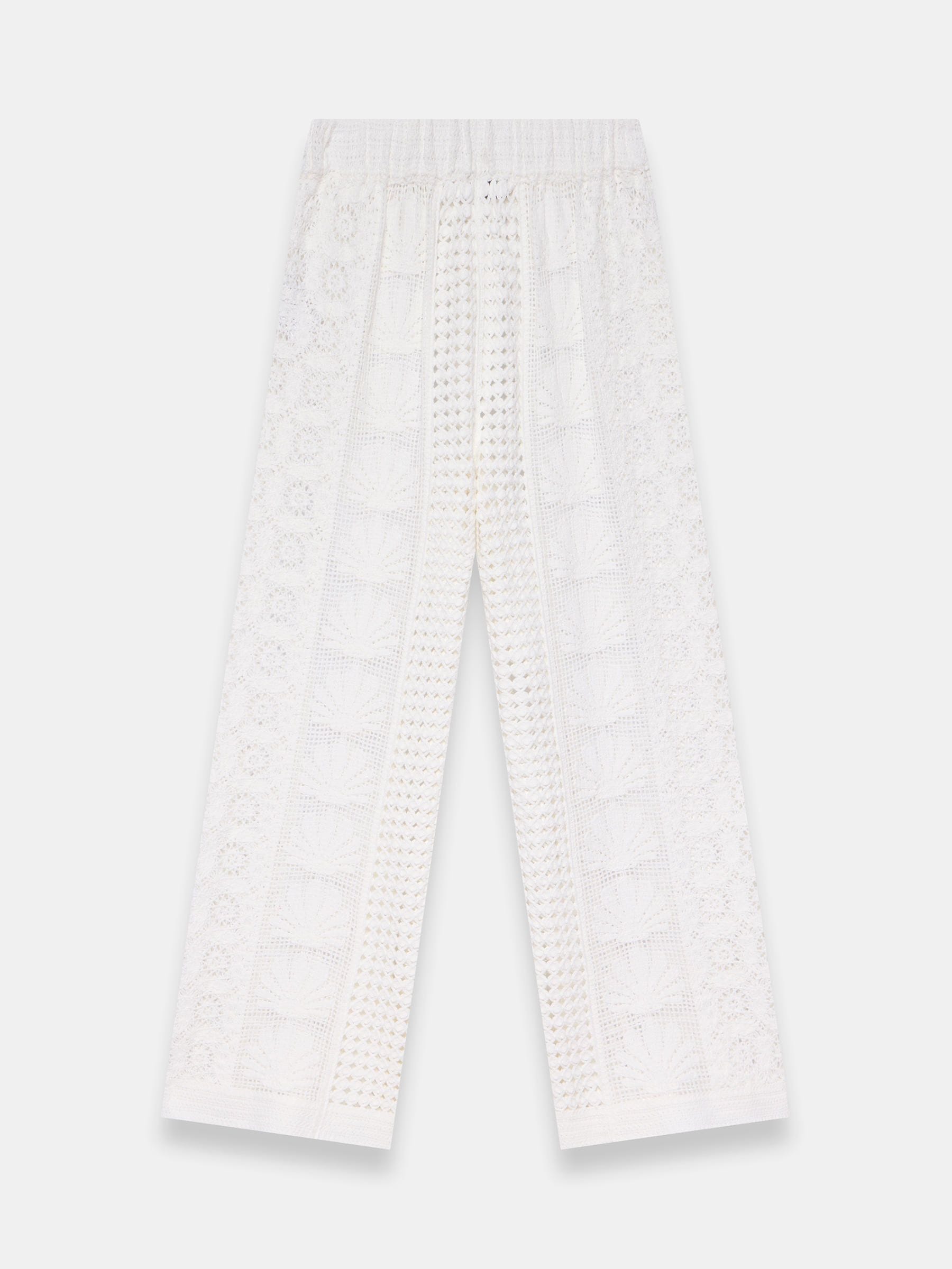 Buy Mint Velvet White Crochet Knit Trousers from Next USA