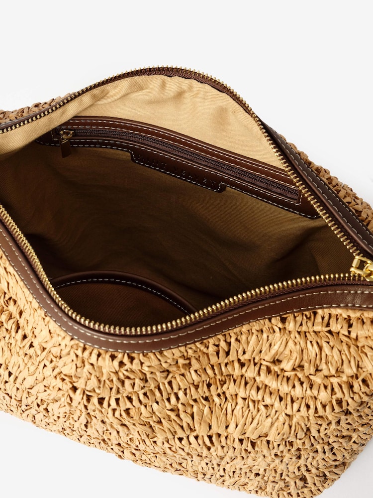 Mint Velvet Natural Jessie Paper Shoulder Bag - Image 4 of 4 Mint Velvet Natural Jessie Paper Shoulder Bag - Image 4 of 4