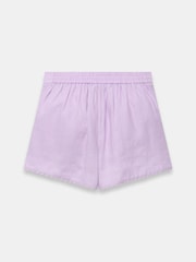パープル - Mint Velvet Linen Hem Detail Shorts - 画像 7 / 7