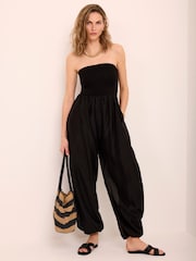 Mono largo de escote bandeau de punto de Mint Velvet - Imagen 3 de 7