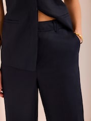 Mint Velvet Blue Longline Tailored Shorts - Image 3 of 8