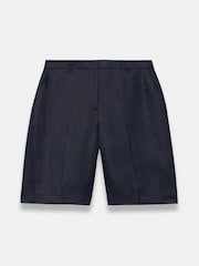 Mint Velvet Blue Longline Tailored Shorts - Image 7 of 8