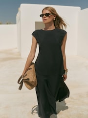 Mint Velvet Blue Full Hem Maxi Dress - Image 6 of 8