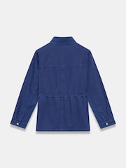 Mint Velvet Blue Cotton Utility Shacket - Image 8 of 8