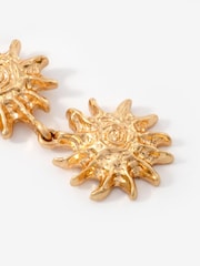 Mint Velvet Gold Tone Sun Drop Earrings - Image 3 of 4