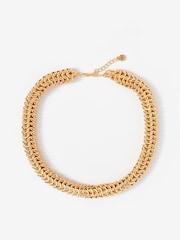 Mint Velvet Gold Tone Textured Chain Necklace - Image 1 of 4