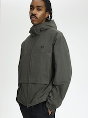 Fred Perry Green Boxy Hooded Jacket - Image 2 of 5