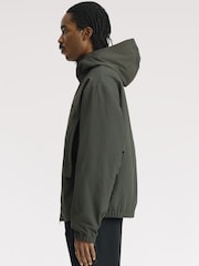 Fred Perry Green Boxy Hooded Jacket - Image 3 of 5