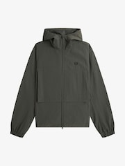 Fred Perry Green Boxy Hooded Jacket - Image 4 of 5