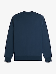 Fred Perry Blue Crew Neck Sweatshirt - Image 5 of 5