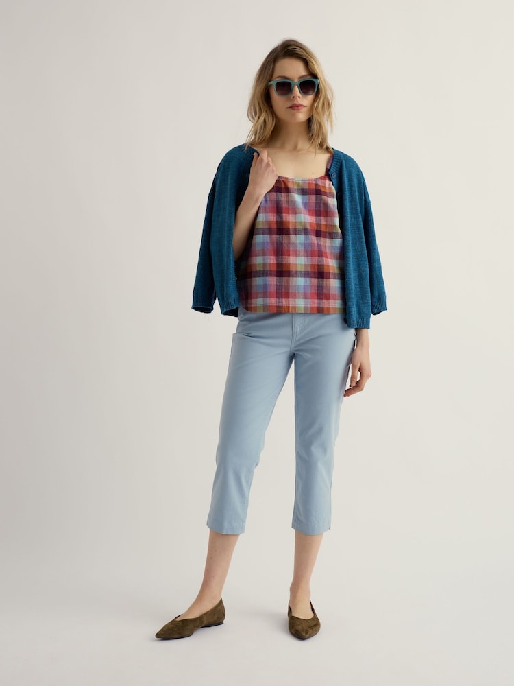 Seasalt Cornwall Blue Albert Quay Crop Trousers - Image 2 of 5