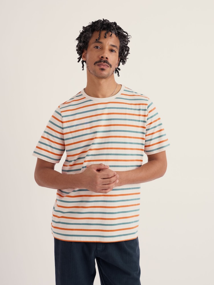 Seasalt Cornwall White Seven Seas Sailor T-Shirt - Image 1 of 5 Seasalt Cornwall White Seven Seas Sailor T-Shirt - Image 1 of 5