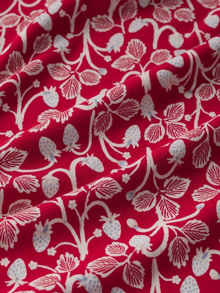 אדום - Seasalt Cornwall טוניקה עם שרוולים קצרים, דגם Wreathe - תמונה 5 מתוך 5