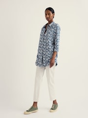 Seasalt Cornwall Blue 3/4 Dove Plant Tunic - Image 2 of 5