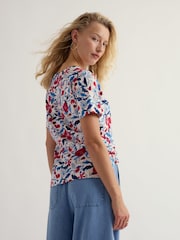 Seasalt Cornwall Chalk White Bryher View T-Shirt - Image 2 of 5