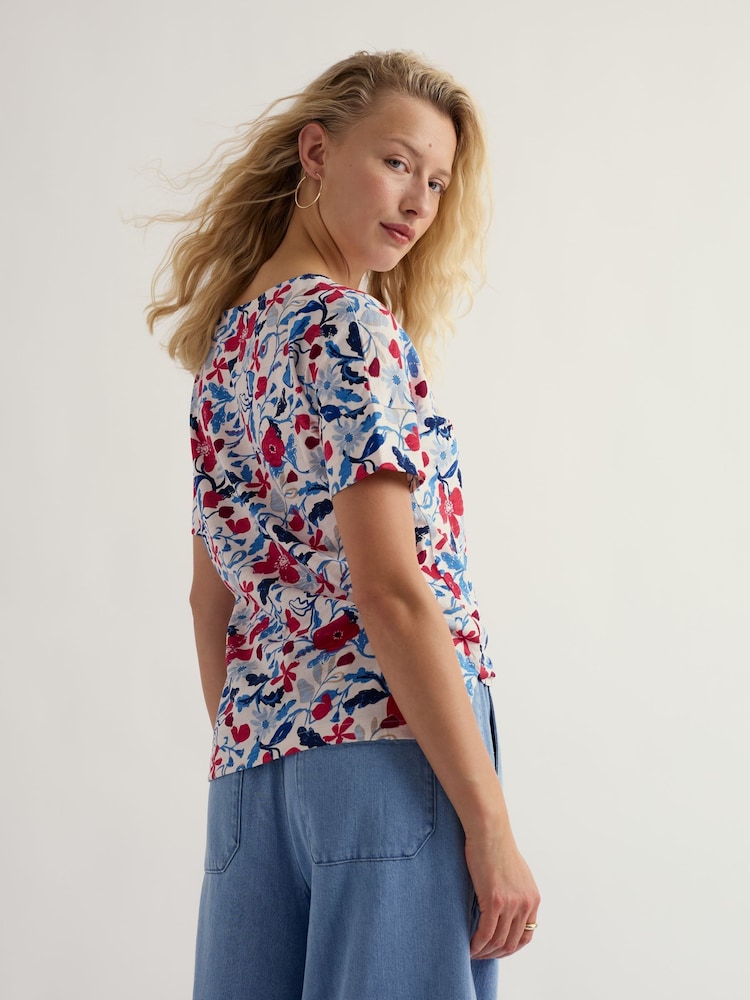 Seasalt Cornwall Chalk White Bryher View T-Shirt - Image 2 of 5