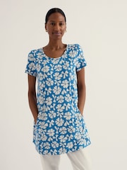 Seasalt Cornwall Blue Screenprint Tunic - Image 1 of 5