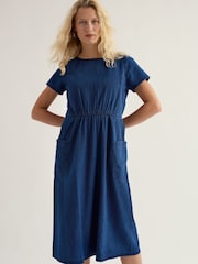 Seasalt Cornwall Blue Petite Haneth Dress - Image 1 of 5