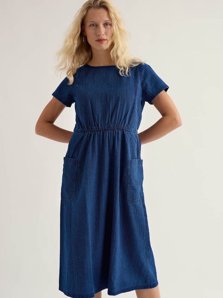 Seasalt Cornwall Blue Petite Haneth Dress - Image 1 of 5