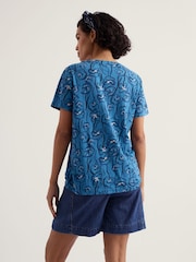 Seasalt Cornwall Dakr Blue Barnoon Top - Image 3 of 5