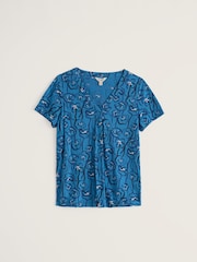 Seasalt Cornwall Dakr Blue Barnoon Top - Image 4 of 5