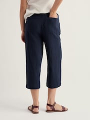 Seasalt Cornwall Blue Petite Tide Flow Crops - Image 3 of 5