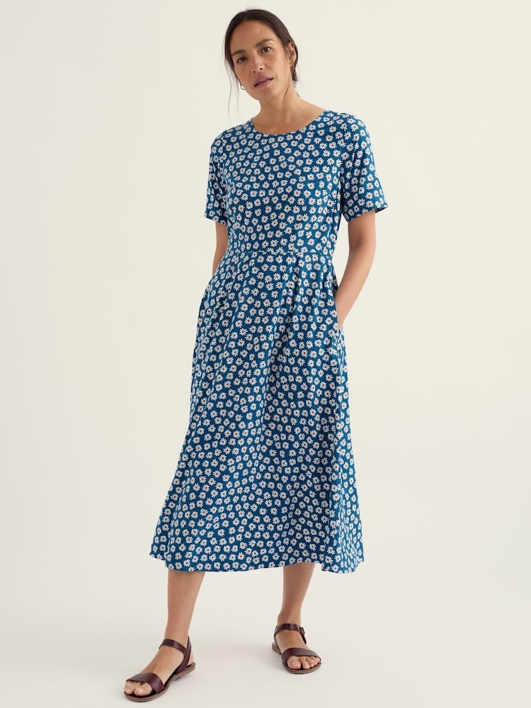Seasalt Cornwall Blue Petite Tilly Dress - Image 1 of 5 Seasalt Cornwall Blue Petite Tilly Dress - Image 1 of 5