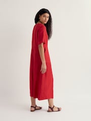 Seasalt Cornwall Red Grass Wave Dress - Image 3 of 5