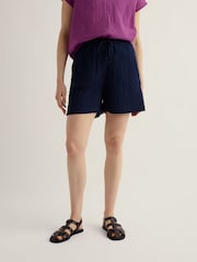 Seasalt Cornwall Blue Tide Flow Shorts - Image 1 of 5
