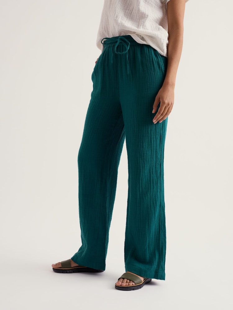 Seasalt Cornwall Green Tide Flow Trousers - Image 1 of 5