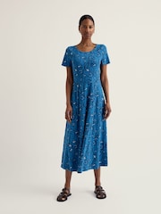 أزرق زاهي - فستان كُم قصير Veronica من Seasalt Cornwall - صورة 1 من 5