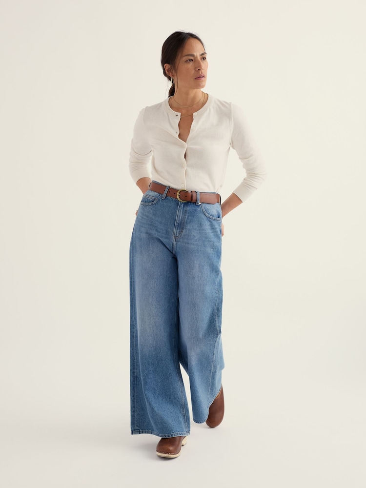 Seasalt Cornwall Natural Dancing Light Cardigan - Image 2 of 5