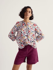 Seasalt Cornwall White Watercolour Sketch Top - Image 1 of 5