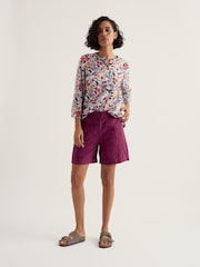 Seasalt Cornwall White Watercolour Sketch Top - Image 2 of 5