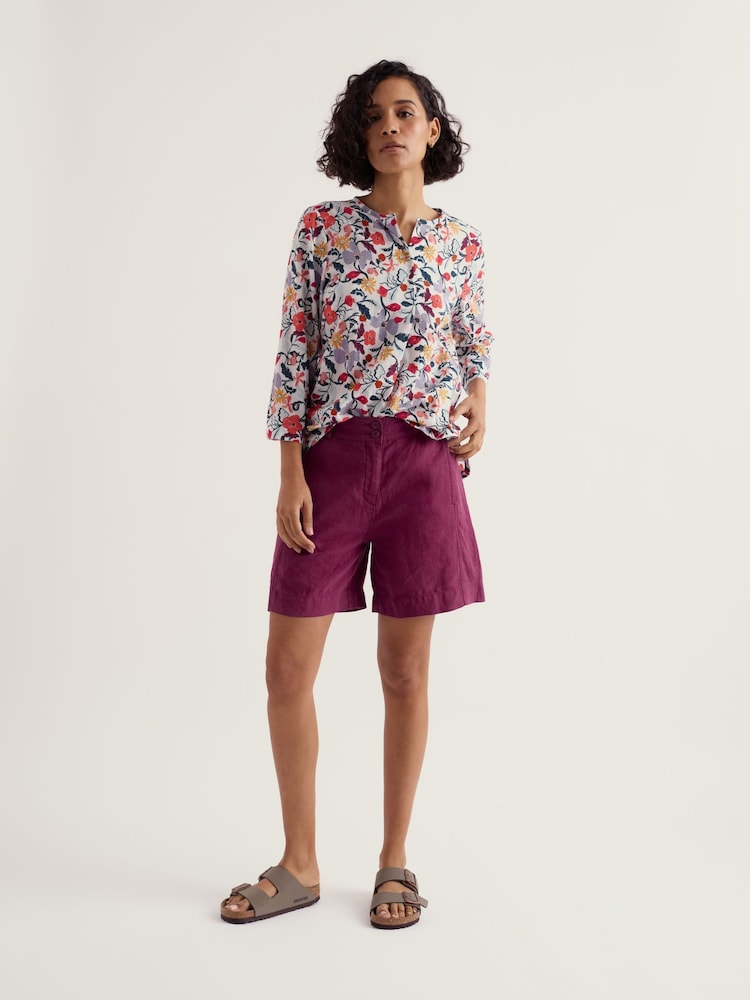 Seasalt Cornwall White Watercolour Sketch Top - Image 2 of 5 Seasalt Cornwall White Watercolour Sketch Top - Image 2 of 5