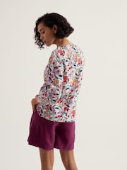 Seasalt Cornwall White Watercolour Sketch Top - Image 3 of 5