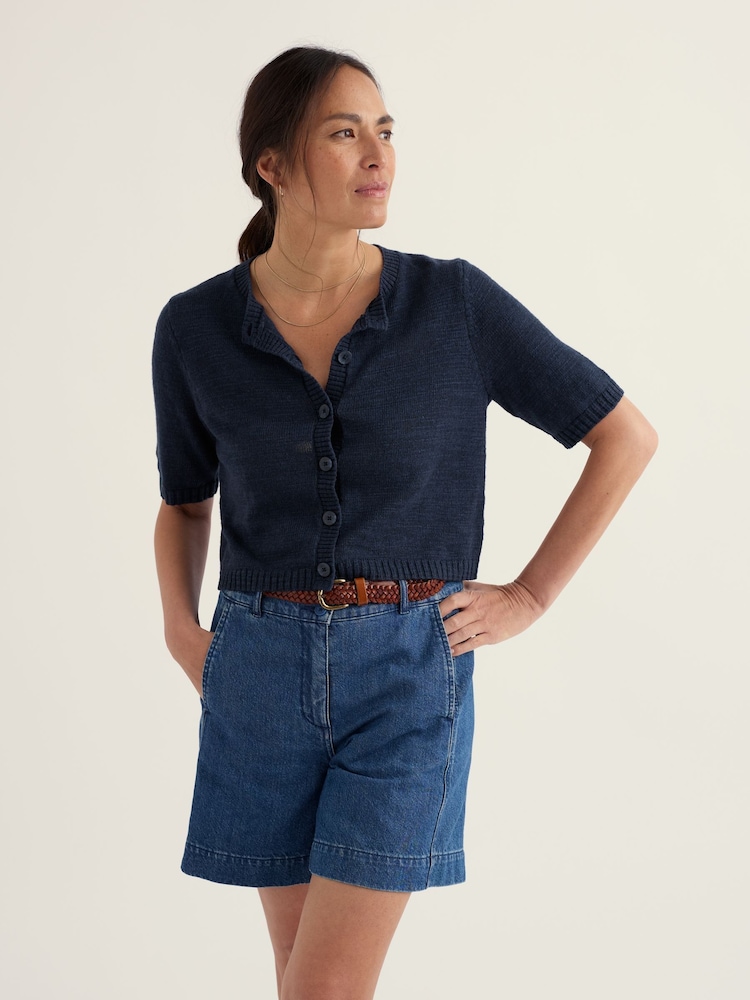 Seasalt Cornwall Blue Wild Thyme Cardigan - Image 1 of 5