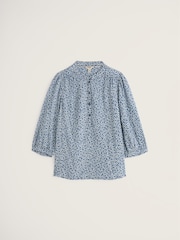 Seasalt Cornwall Blue Willow Path Top - Image 4 of 5