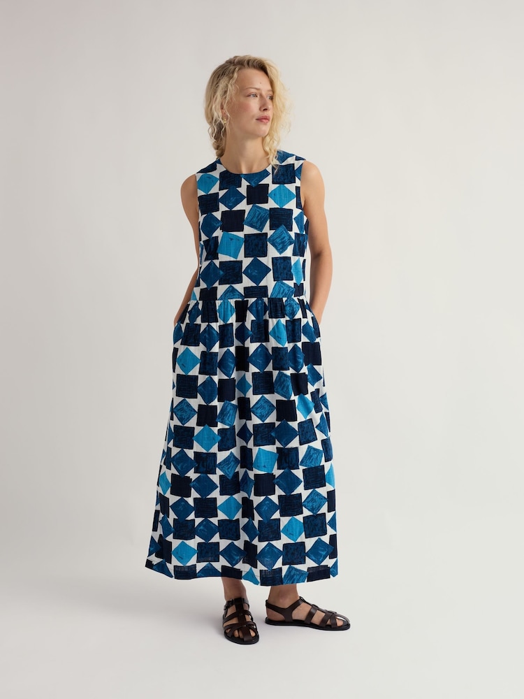 Seasalt Cornwall Blue Petite Brouse Dress - Image 1 of 5