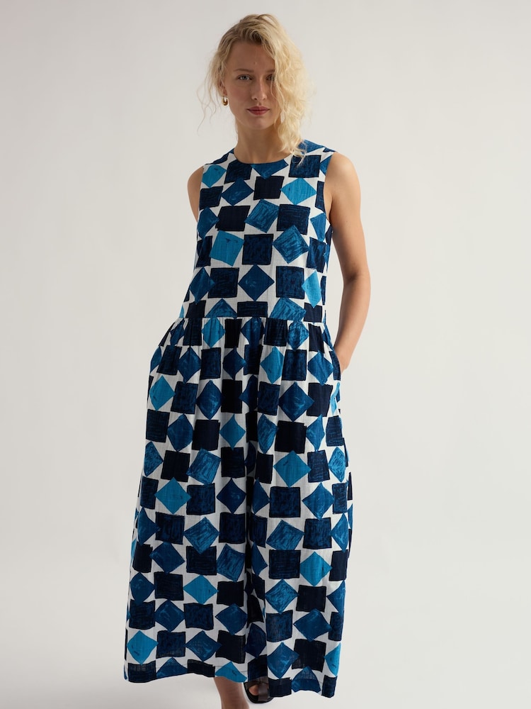 Seasalt Cornwall Blue Petite Brouse Dress - Image 2 of 5
