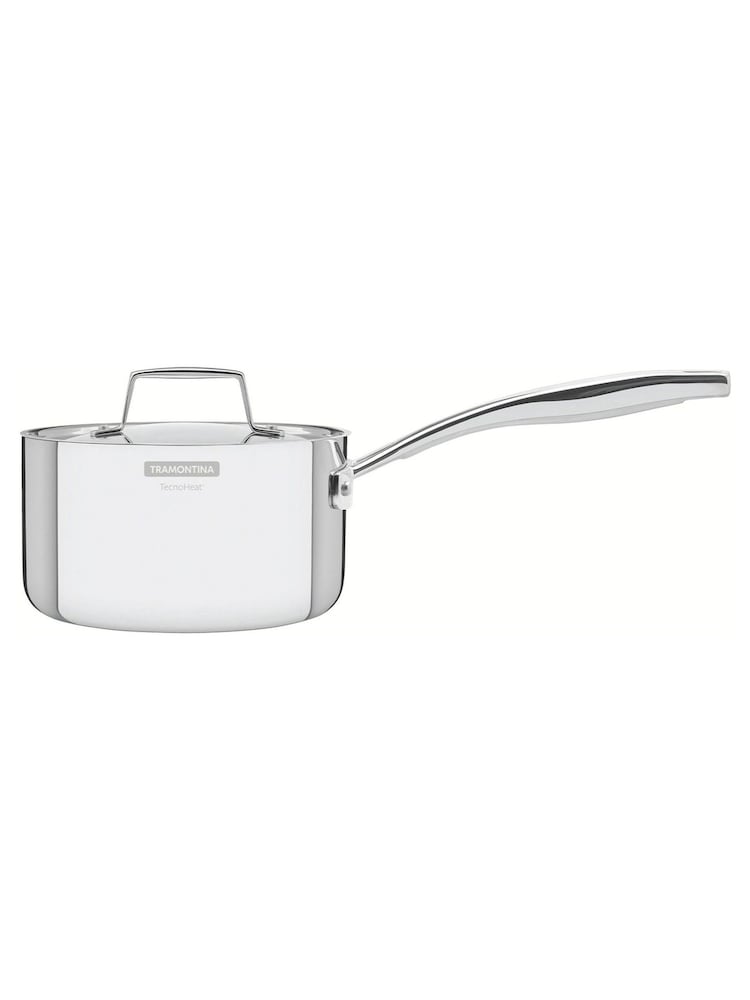 Tramontina Silver Grano 3-Ply Stainless Steel Saucepan 20cm - Image 2 of 6 Tramontina Silver Grano 3-Ply Stainless Steel Saucepan 20cm - Image 2 of 6