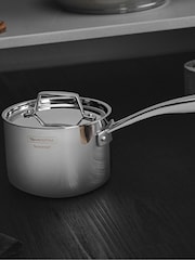 Tramontina Silver Grano 3-Ply Stainless Steel Saucepan 16cm - Image 1 of 6
