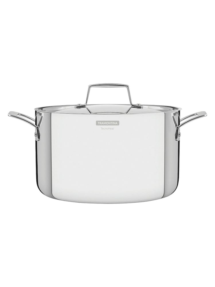 Tramontina Silver Grano 3-Ply Stainless Steel Deep Casserole 20cm - Image 2 of 6 Tramontina Silver Grano 3-Ply Stainless Steel Deep Casserole 20cm - Image 2 of 6
