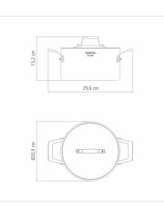 Tramontina Silver Grano 3-Ply Stainless Steel Deep Casserole 20cm - Image 6 of 6