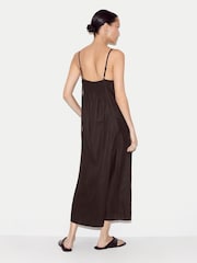 Jigsaw Brown Linen Strappy Sundress - Image 2 of 5