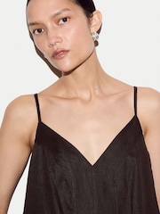 Jigsaw Brown Linen Strappy Sundress - Image 4 of 5